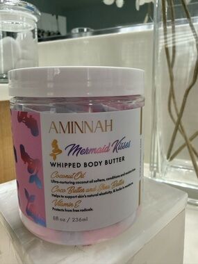 AMINNAH Mermaid Kisses Whipped Body Butter — Pink